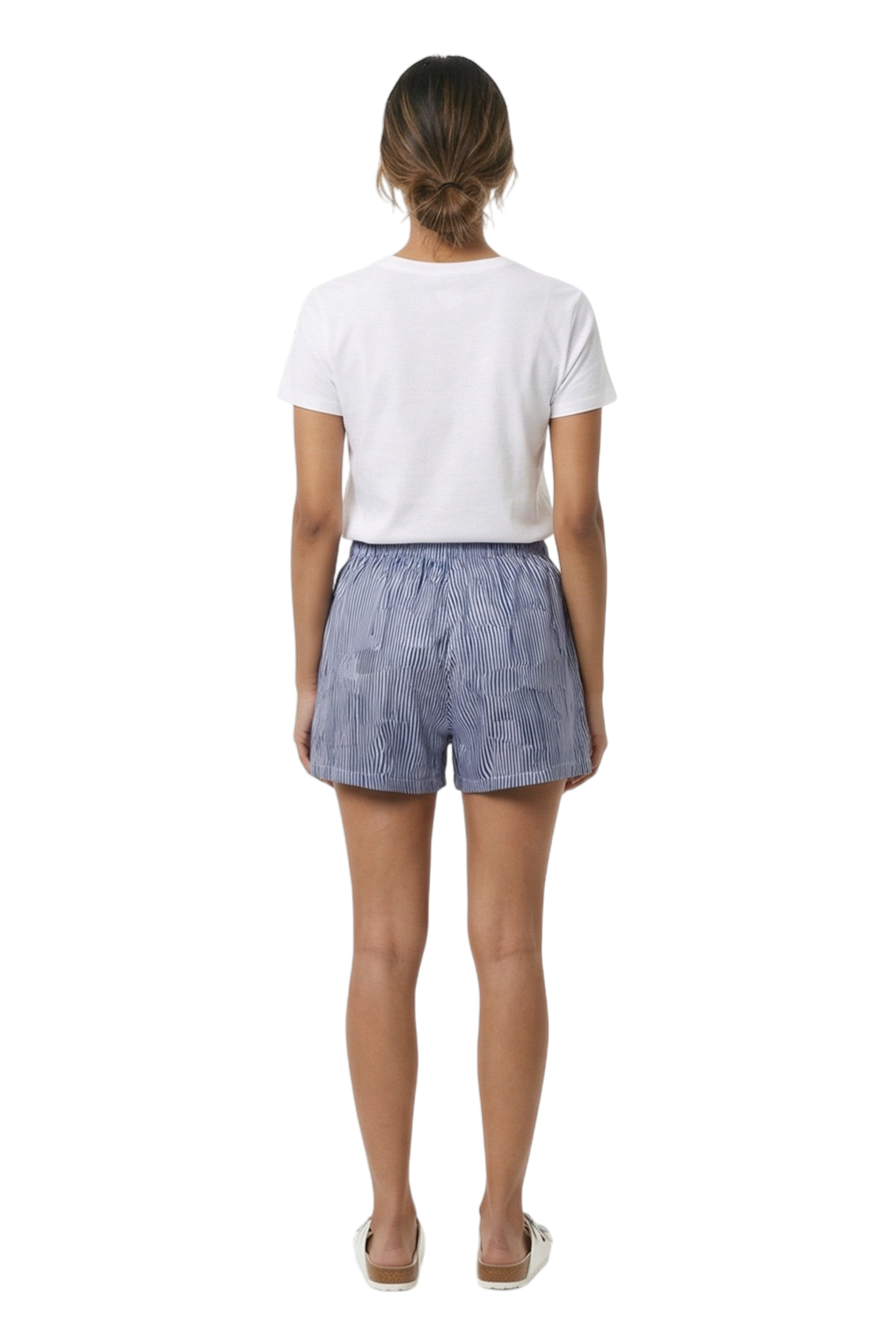 BOXER SHORT Bent Stripes Navy Lilac