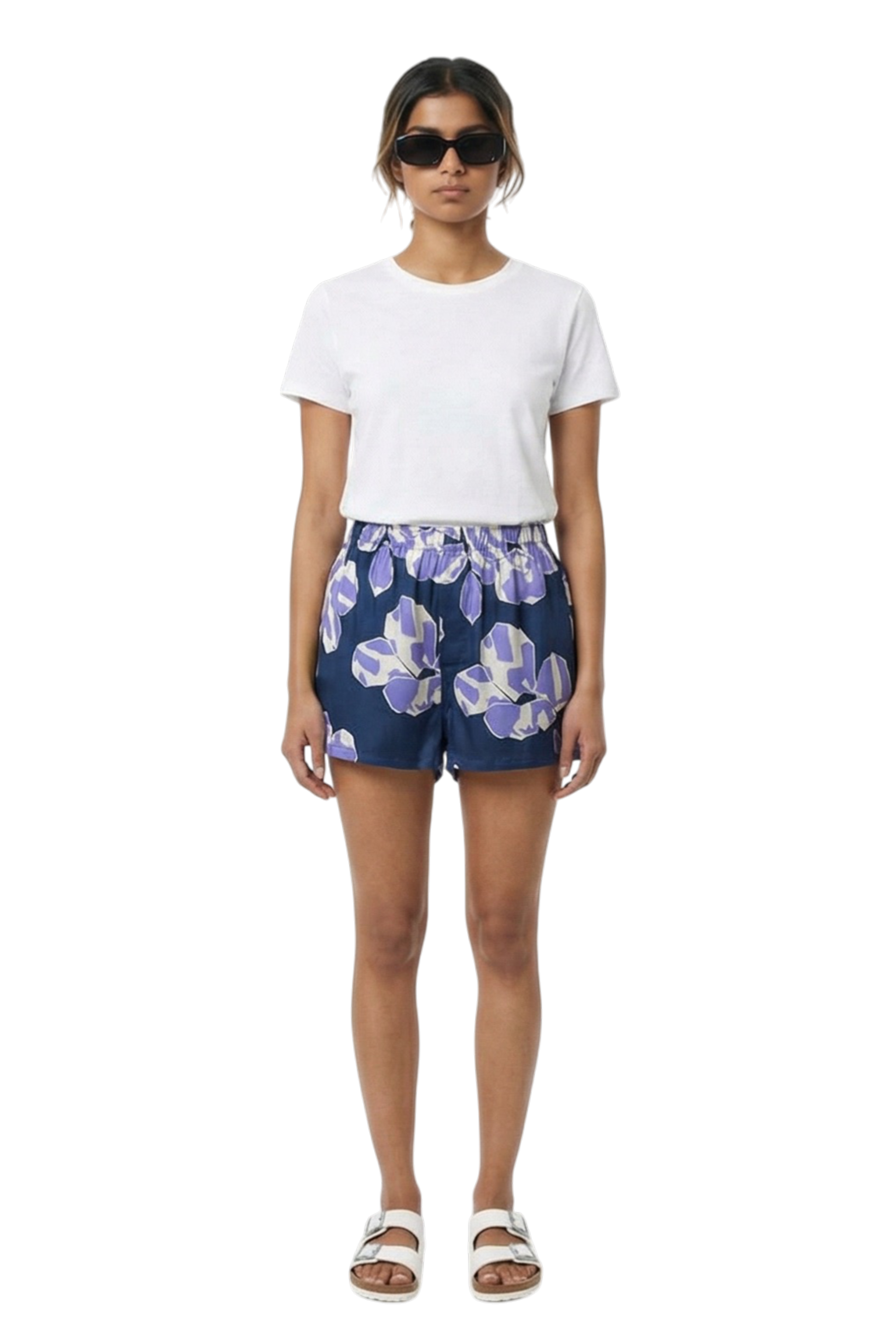 BOXER SHORT Paper Cuts Navy Lilac