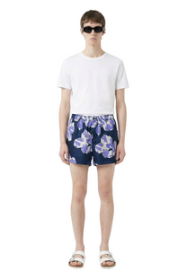 BOXER SHORT Paper Cuts Navy Lilac