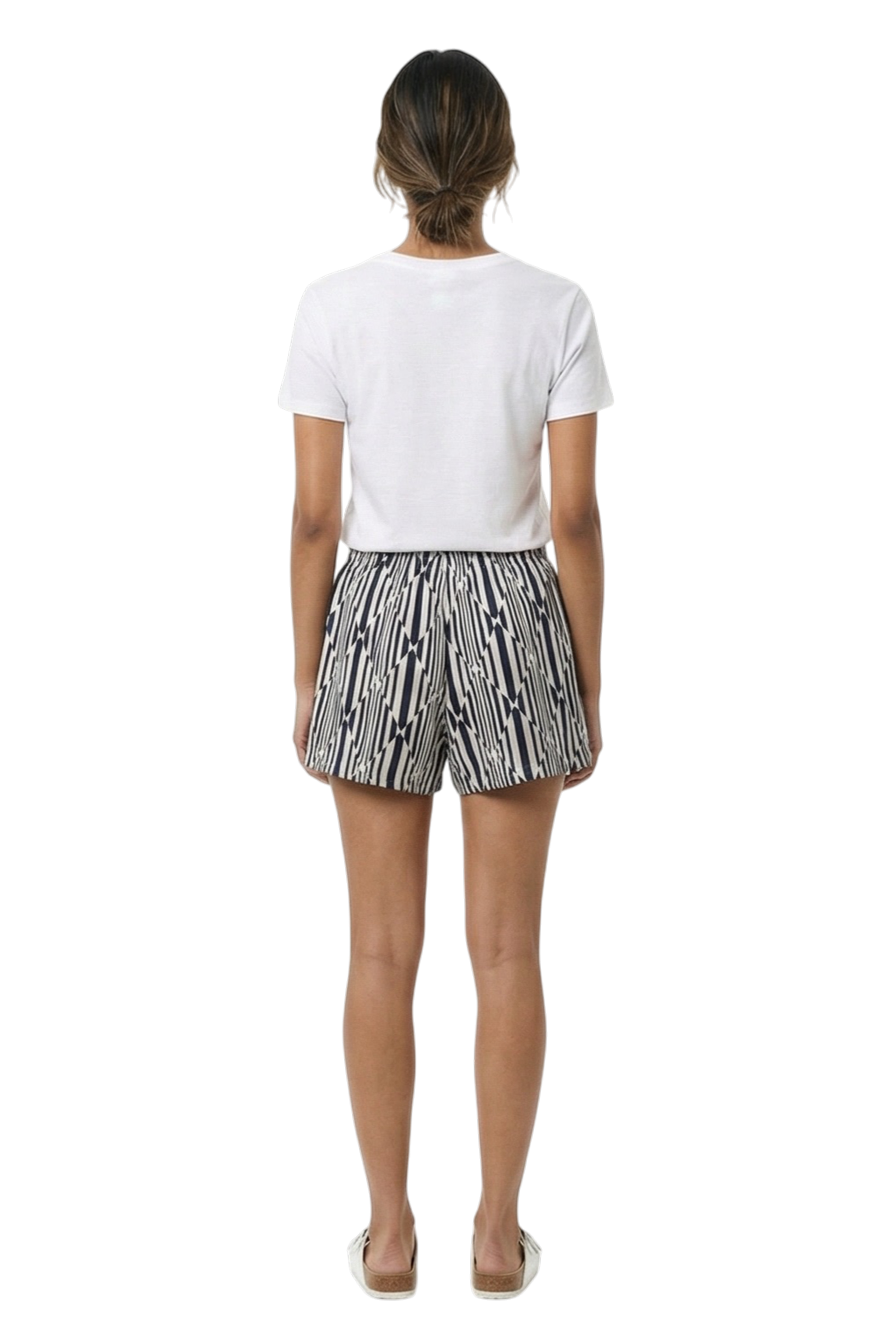 BOXER SHORT Prism Rhythm Ecru Navy