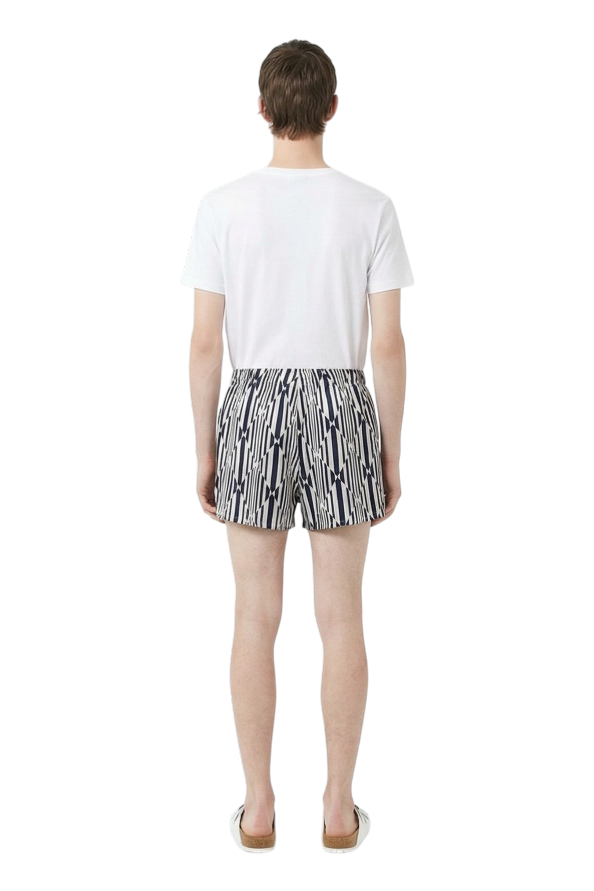 BOXER SHORT Prism Rhythm Ecru Navy