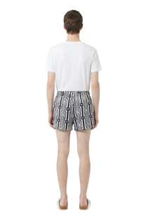 BOXER SHORT Prism Rhythm Ecru Navy