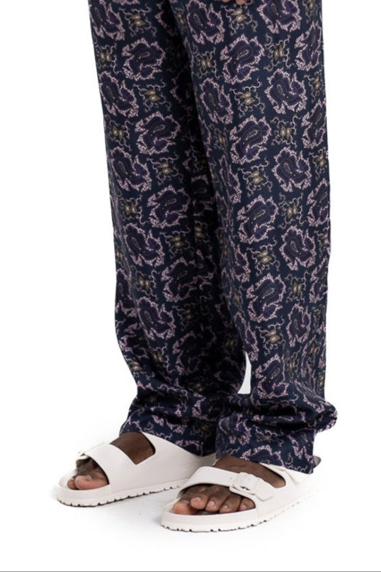 EASY PANT PAISLEY FISH NAVY PINK - BANANATIME