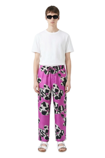 EASY PANT Paper Cuts Pink Chocolate