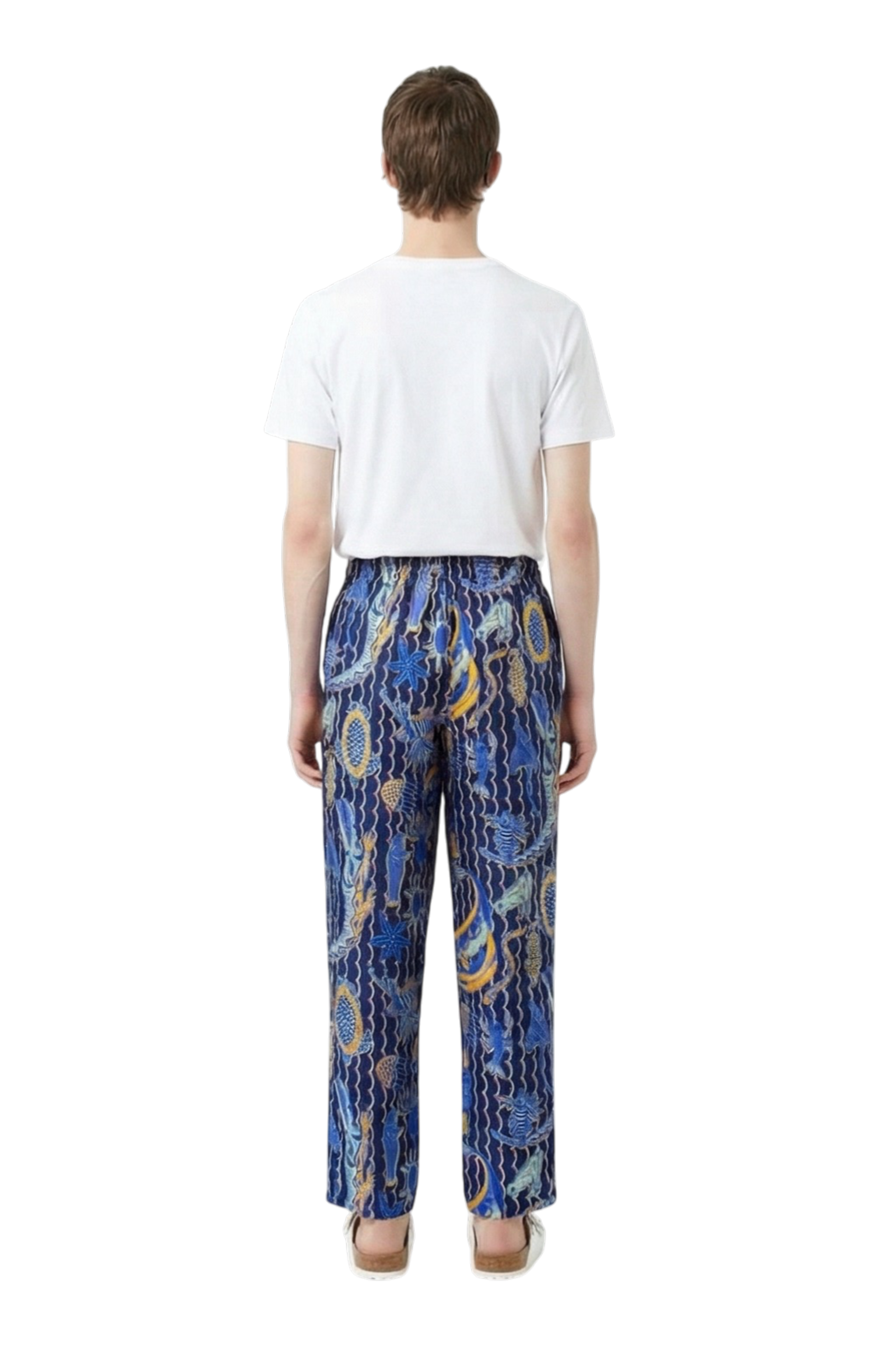 EASY PANT Underwater Friends Navy Pink
