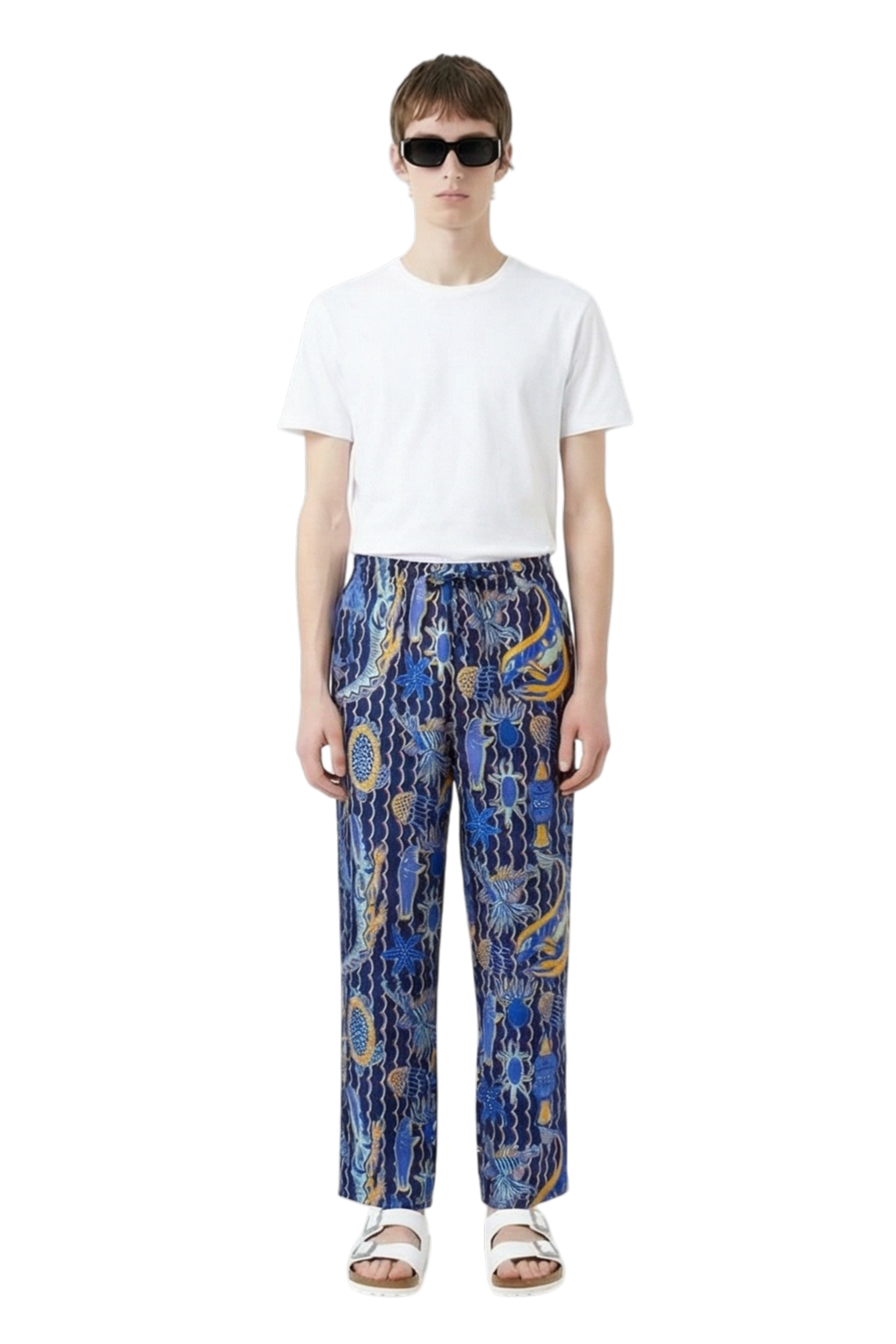 EASY PANT Underwater Friends Navy Pink
