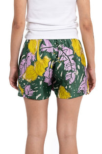 BOXER SHORT AUTUMN LEAVES GREEN PINK - BANANATIME