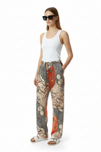 EASY PANT HAWAIITIME NAVY RED