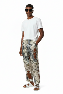 EASY PANT HAWAIITIME NAVY RED