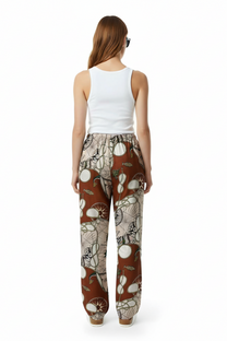 EASY PANT HAWAIITIME NAVY RED