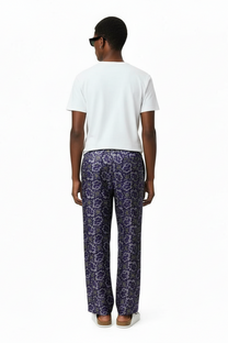 EASY PANT PAISLEY FISH NAVY PINK