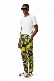 TAPERED 2 PANT AUTUMN LEAVES NAVY YELLOW