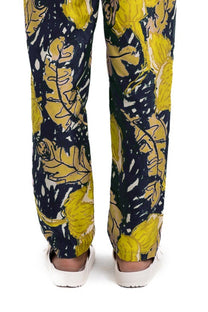 TAPERED 2 PANT AUTUMN LEAVES NAVY YELLOW
