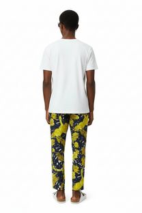 TAPERED 2 PANT AUTUMN LEAVES NAVY YELLOW