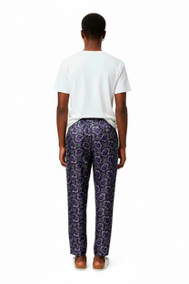 TAPERED 2 PANT PAISLEY FISH NAVY PINK