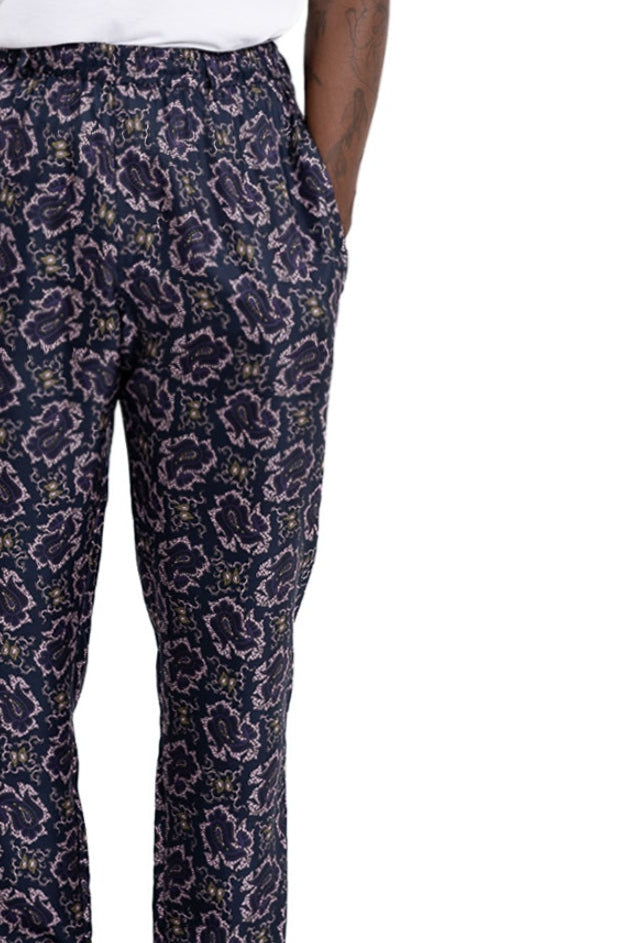 TAPERED 2 PANT PAISLEY FISH NAVY PINK