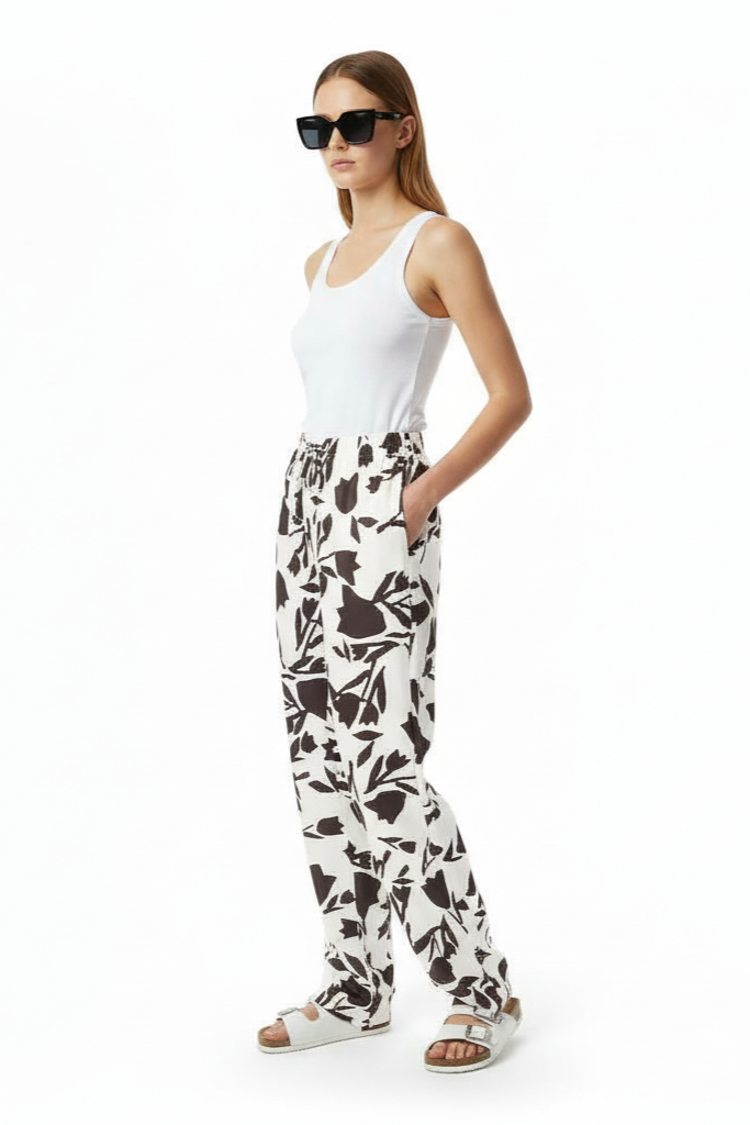 EASY PANT Tulip Time Black