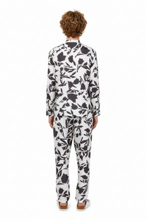 SLIM GRANDAD 2 SHIRT Tulip Time Black