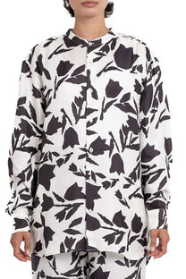 SLIM GRANDAD 2 SHIRT Tulip Time Black JAPAN - BANANATIME