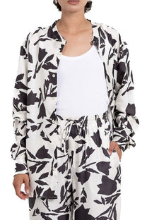 SLIM GRANDAD 2 SHIRT Tulip Time Black JAPAN - BANANATIME