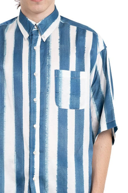 SURF SHIRT Electric Waves Blue - BANANATIME