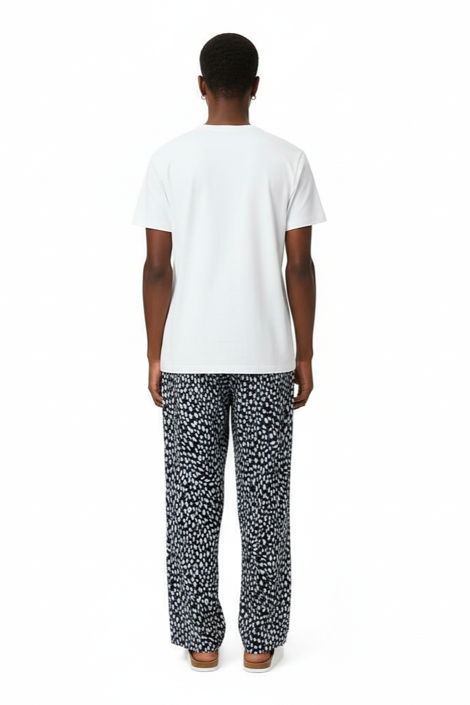 EASY PANT Cheetah Dots Navy