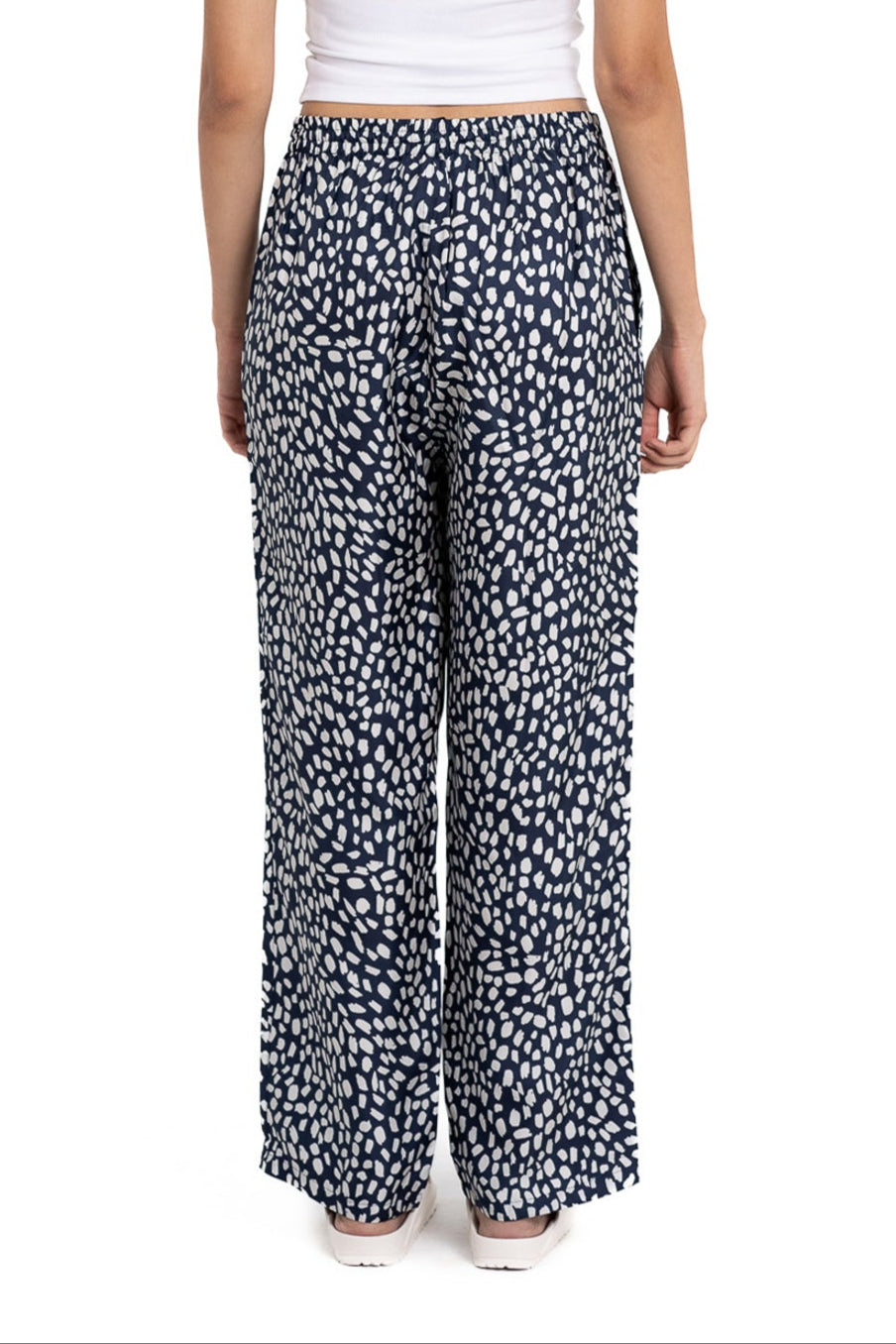 EASY PANT Cheetah Dots Navy