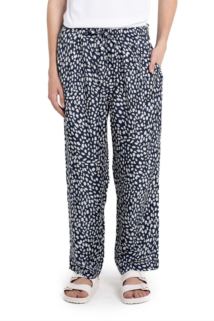EASY PANT Cheetah Dots Navy