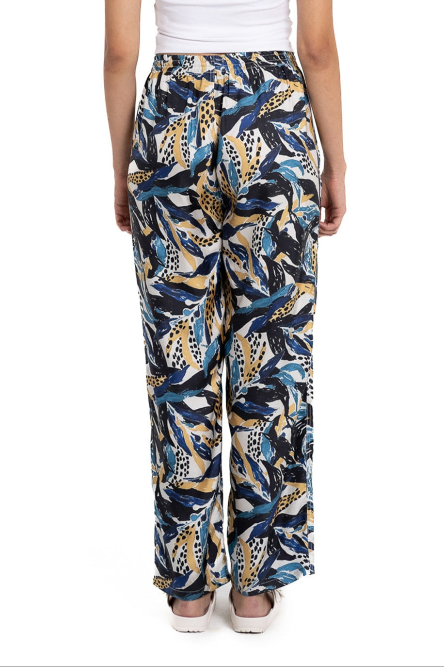 EASY PANT Seaweed Ecrublue