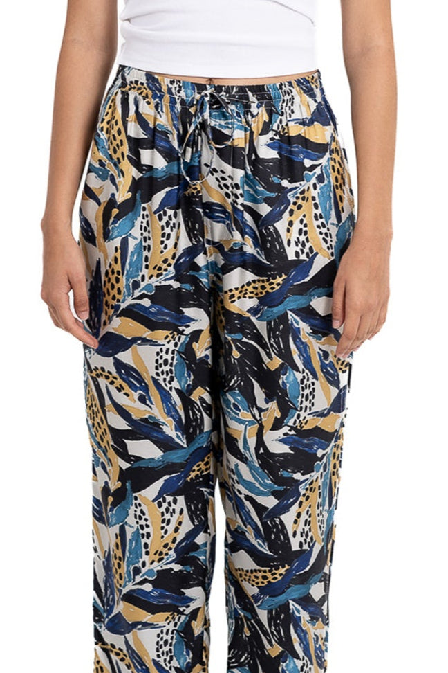 EASY PANT Seaweed Ecrublue