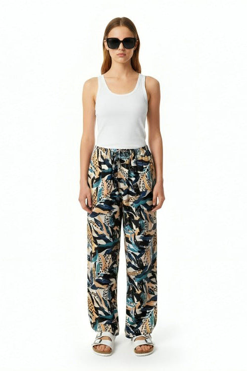 EASY PANT Seaweed Ecrublue