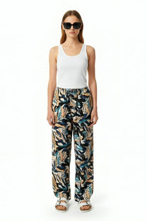 EASY PANT Seaweed Ecrublue