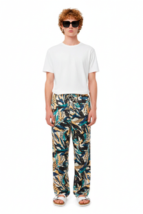 EASY PANT Seaweed Ecrublue