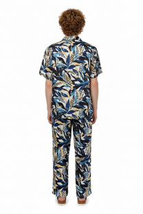 HAWAIIAN 2 SHIRT Seaweed Ecrublue