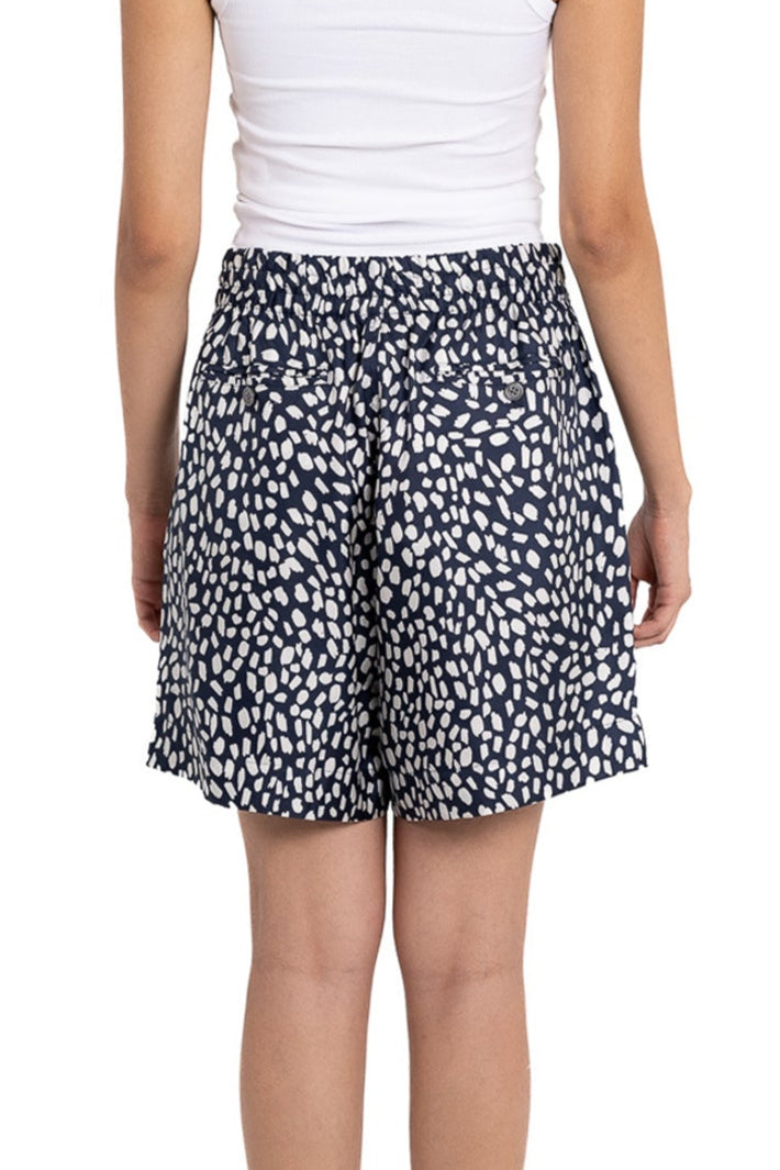 RELAXED 3 SHORT Cheetah Dots Navy