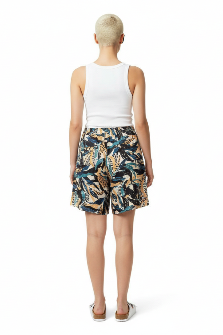 RELAXED 3 SHORT Seaweed Ecrublue