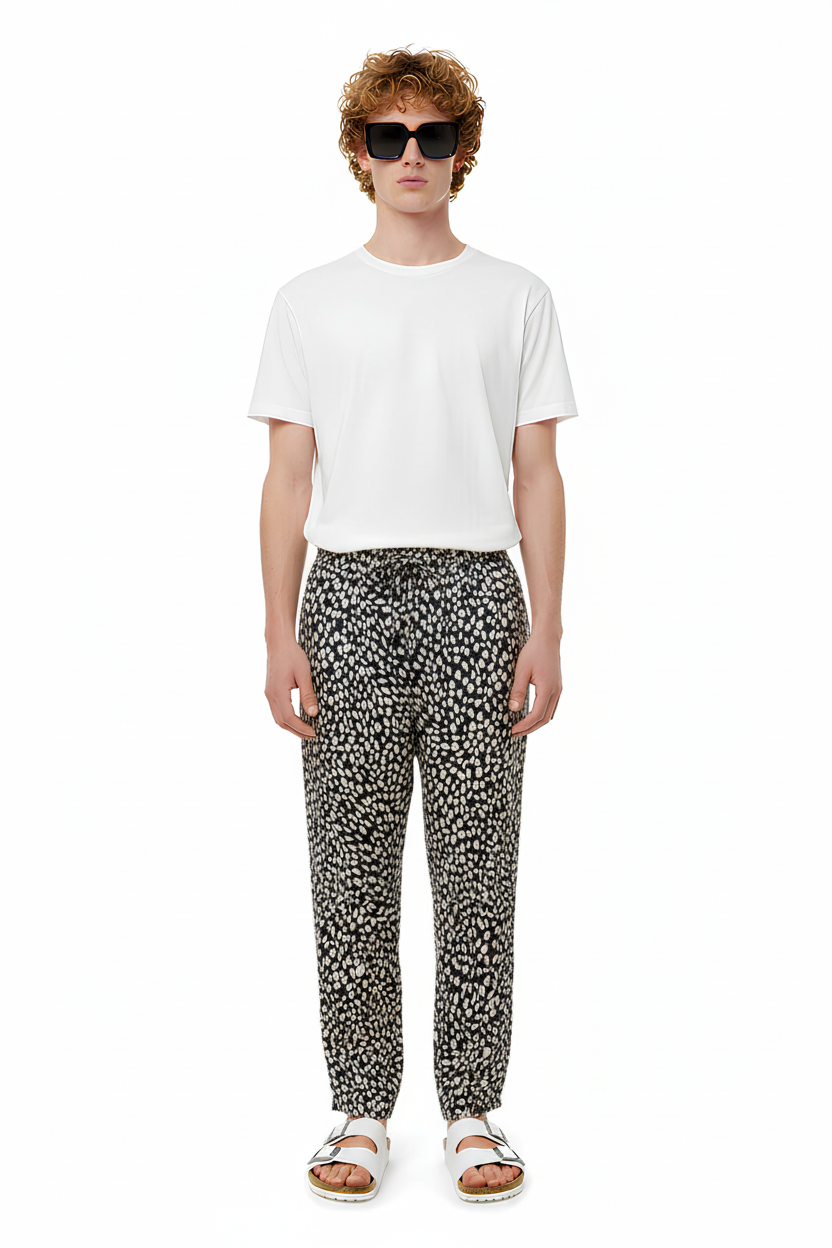 TAPERED 2 PANT Cheetah Dots Navy