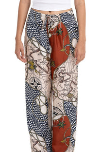 EASY PANT HAWAIITIME NAVY RED - BANANATIME