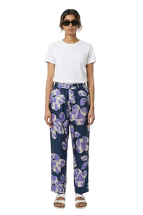 TAPERED 2 PANT Paper Cuts Navy Lilac