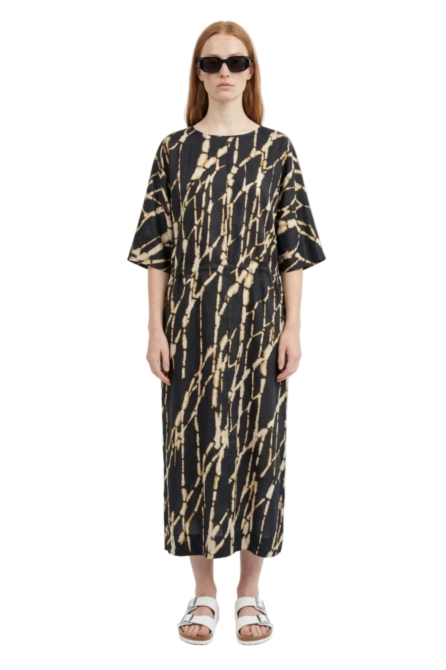 PULLOVER DRESS Dream Catcher Gold Black